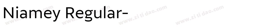 Niamey Regular字体转换